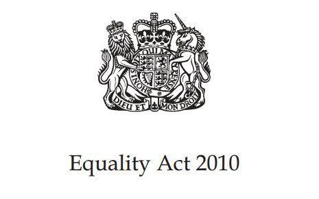 The Royal Coat Of Arms, declaring the 2010 Equality Act