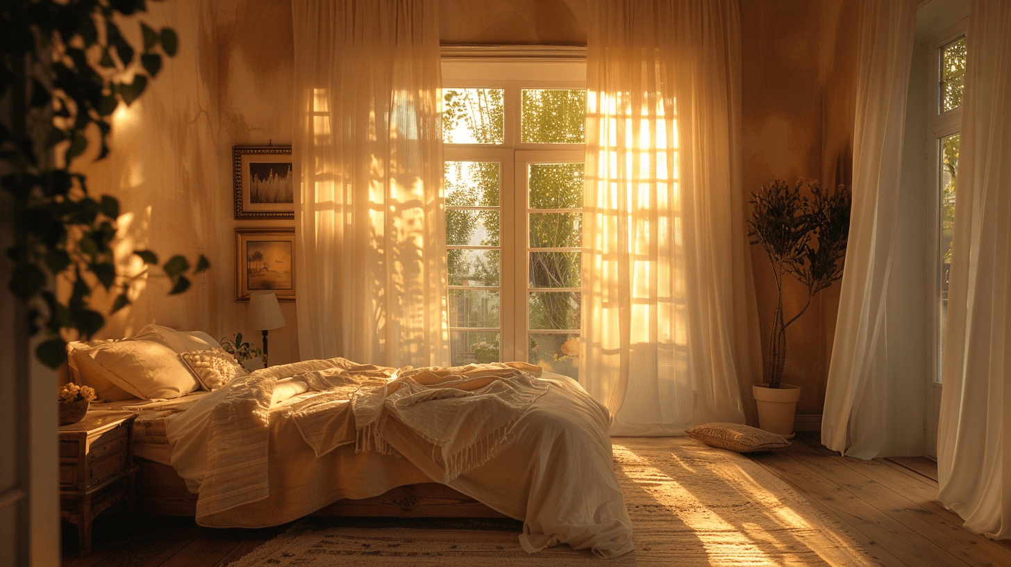 A beautiful calming bedroom